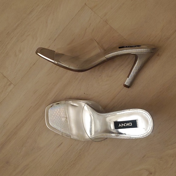 DKNY y2k Bronx Clear Transparent Heels- 7 - Picture 2 of 10
